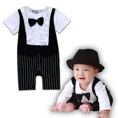 baby boy formal romper.